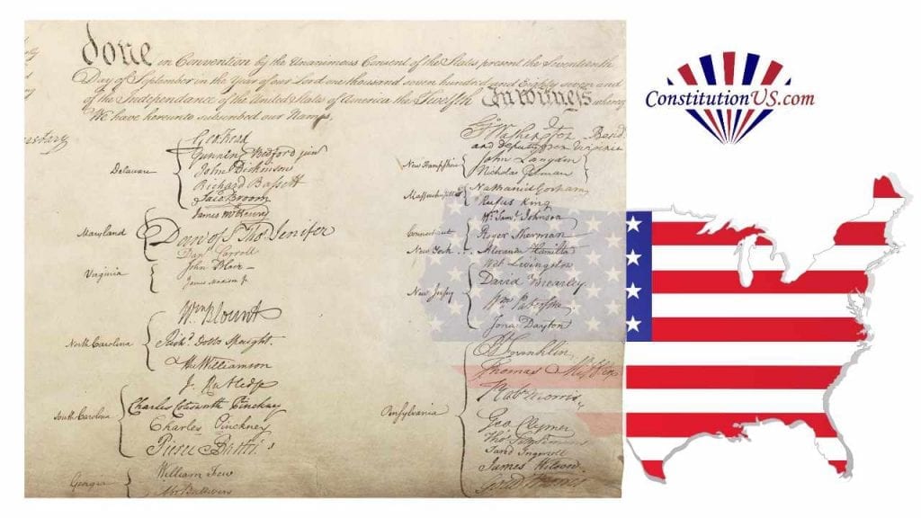 US Constitution Signatures