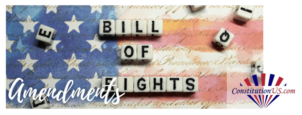 Bill of rights and first amendment.