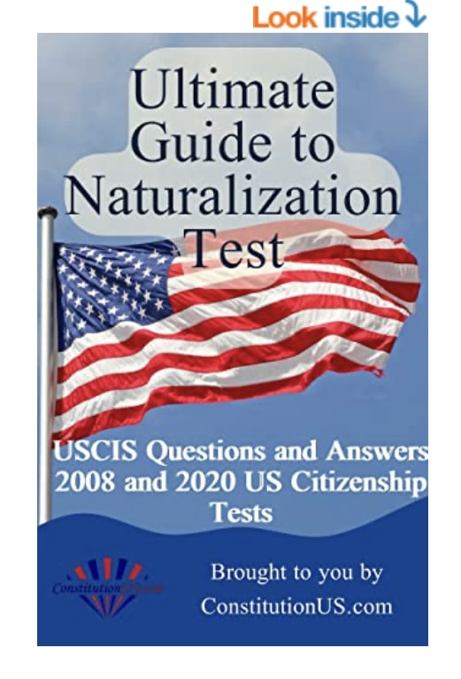 Ultimate Guide to Naturalization Test Book Cover