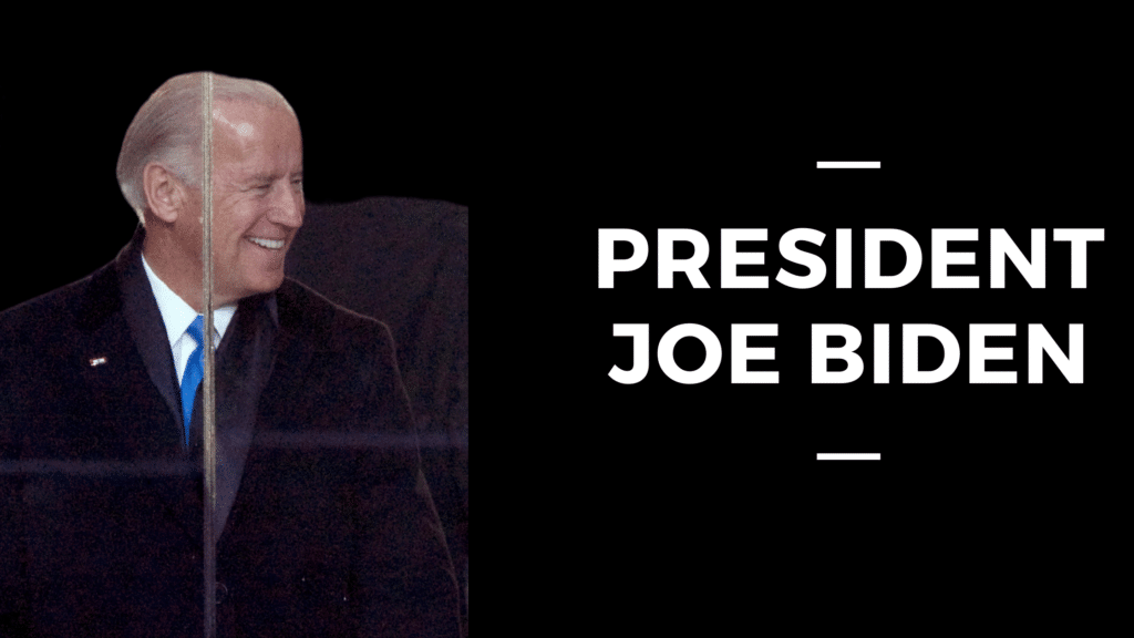 President Joe Biden smiling.
