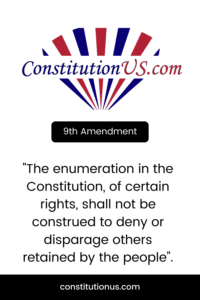 9th Amendment to US Constitution