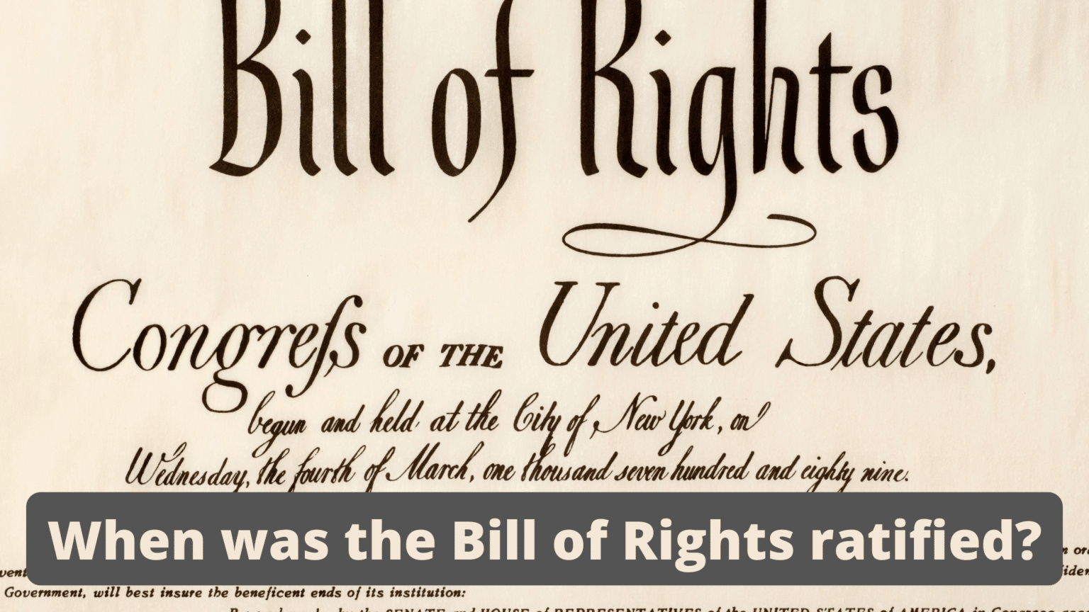 was the bill of rights written after the constitution