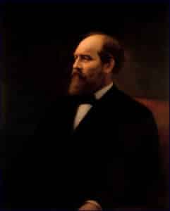 Print Election 1880 President James A Garfield & Cabinet 