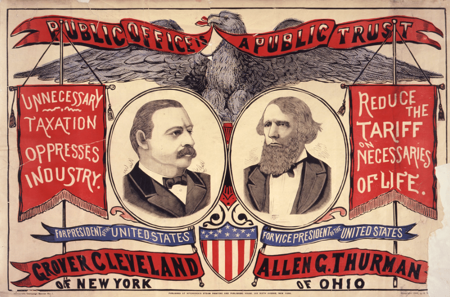 Poster of Grover Cleveland and his Vice-President