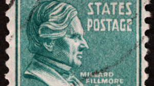 Millard Fillmore on a stamp