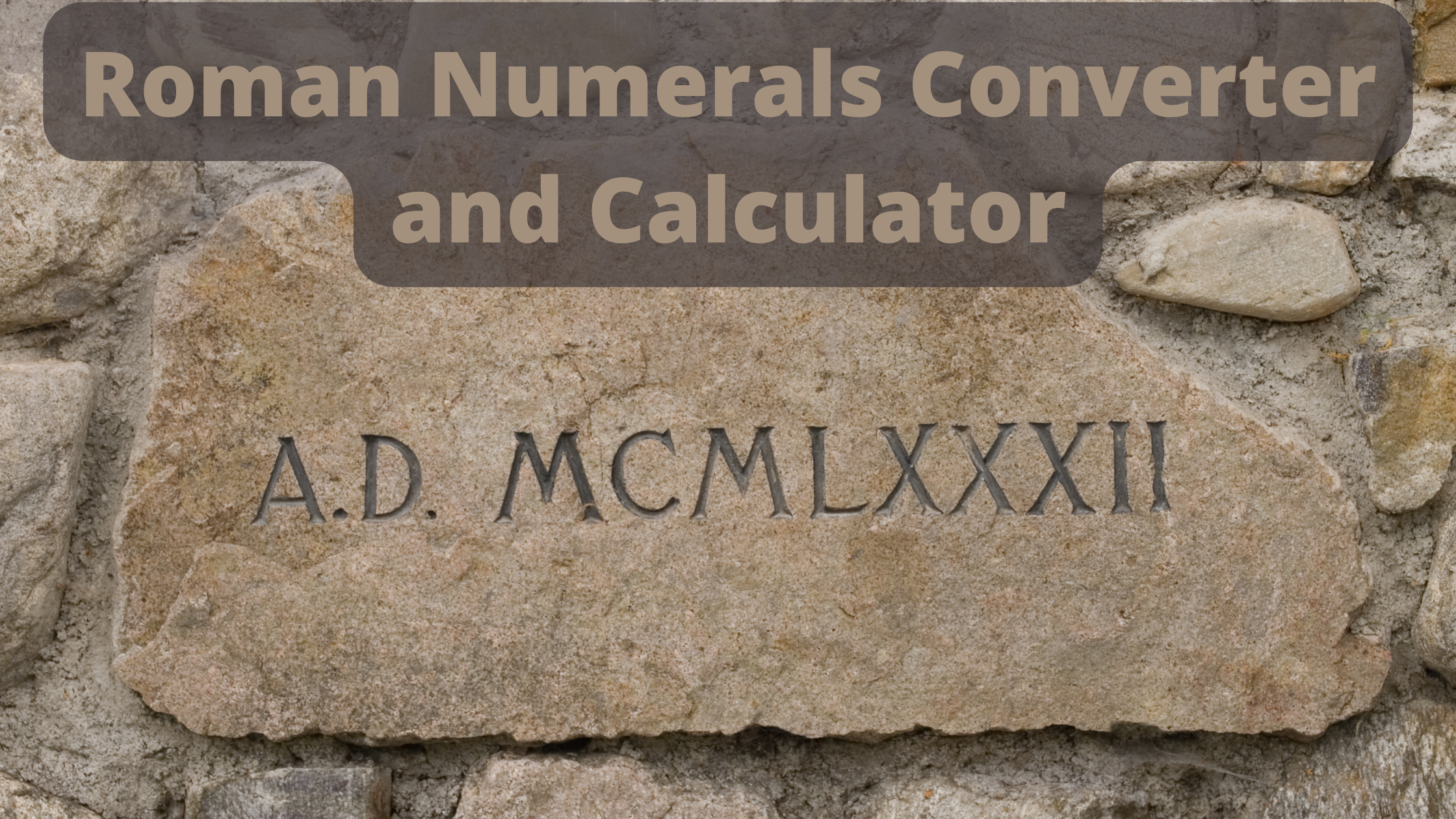 Roman numerals converter