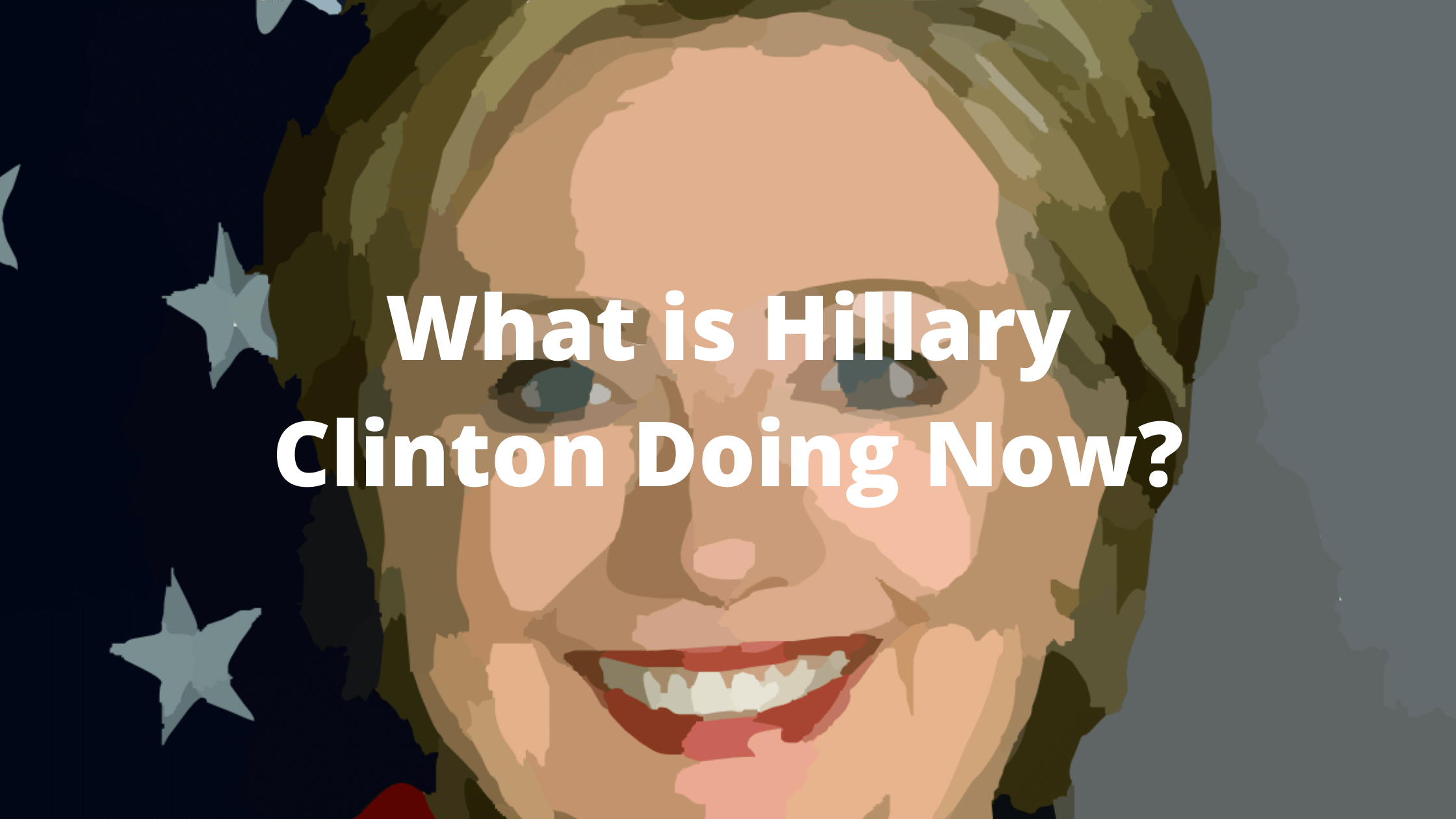 An artist's impression of Hillary Clinton