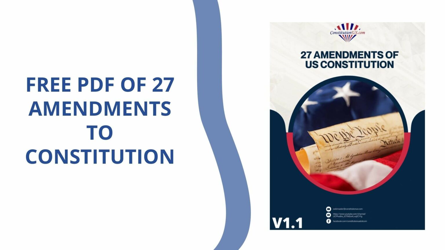 Free PDF Of 27 Amendments to Constitution