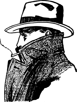 Artist's sketch of a gangster