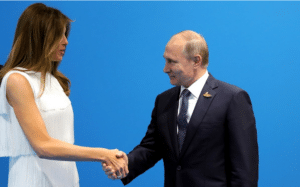 Melania Trump with Putin