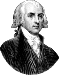 Stencil of President James Madison