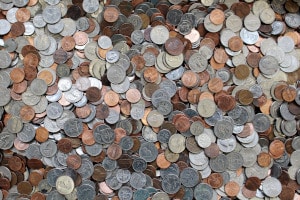 Photo of a collection of US coins