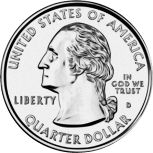 Image of a US quarter