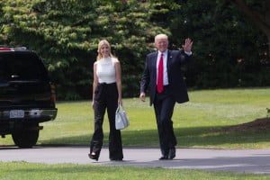 Photo of Ivanka Trump with her father Donald