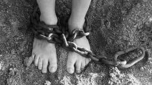 Photo of person in chains