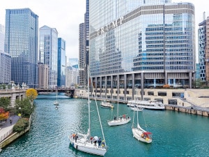 Photo of the Trump International Hotel and Tower in Chicago