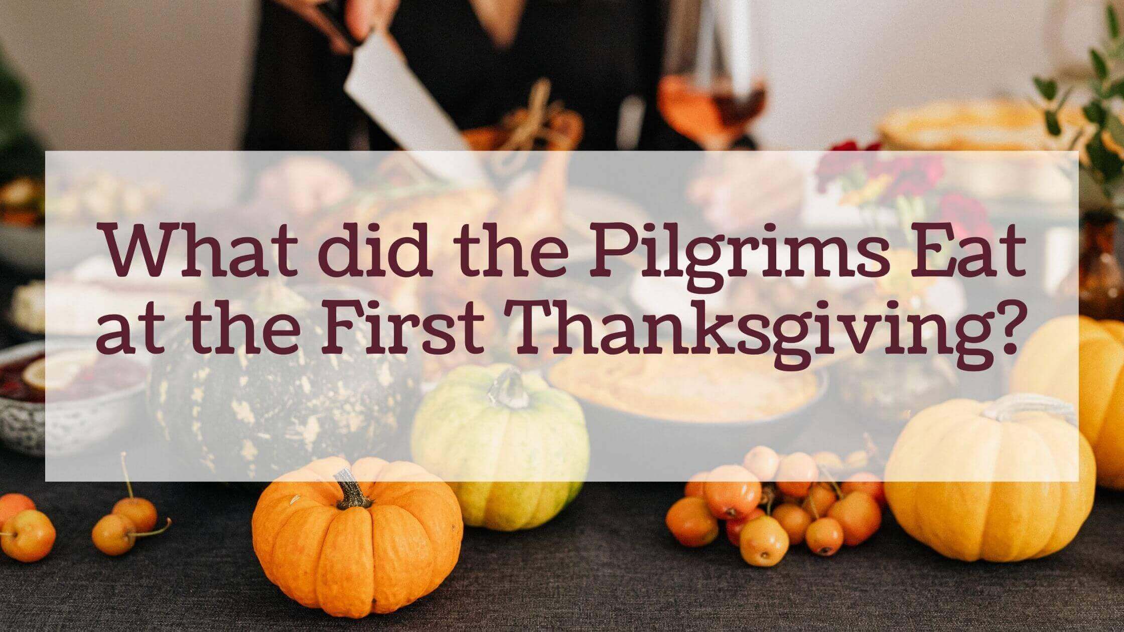 What Did The Pilgrims And Wampanoag Eat At The First Thanksgiving