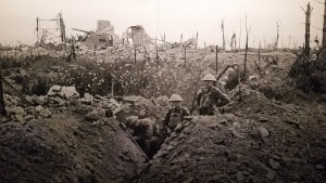 Photo of World War I trenches