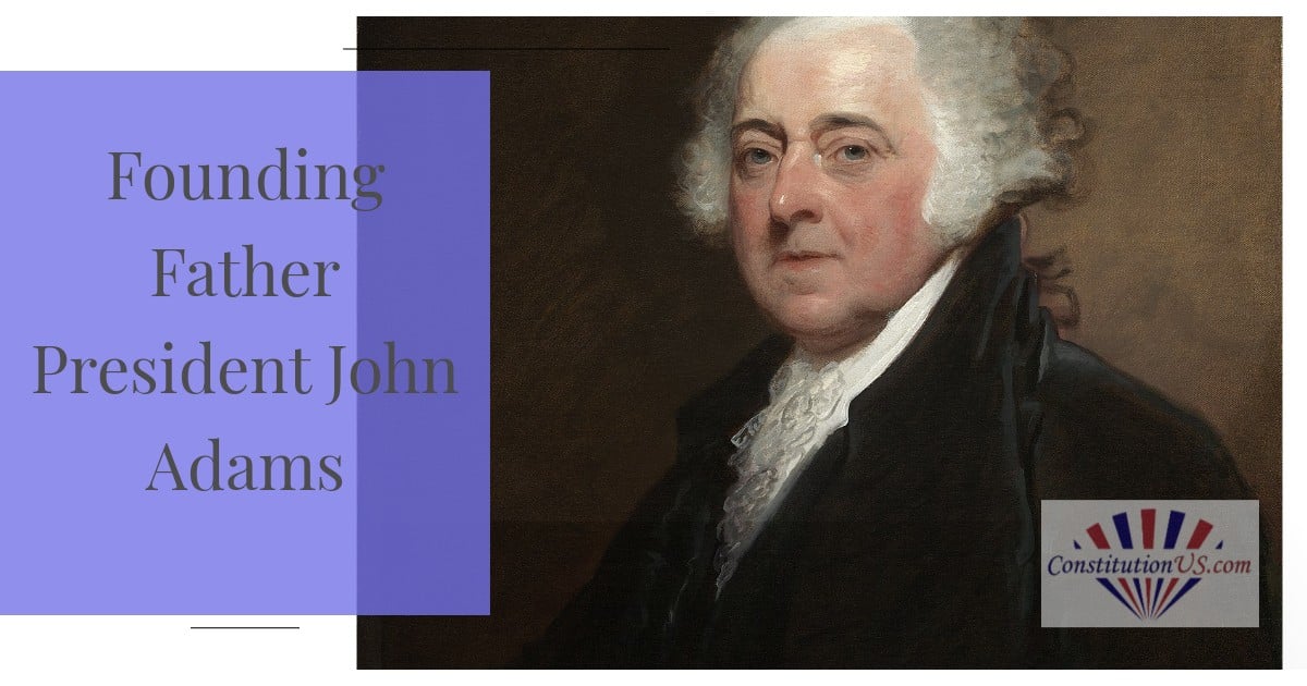Founding father president john adams.