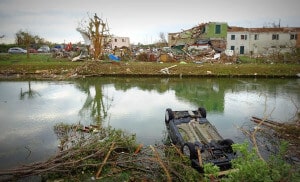 Photo of tornado devastation