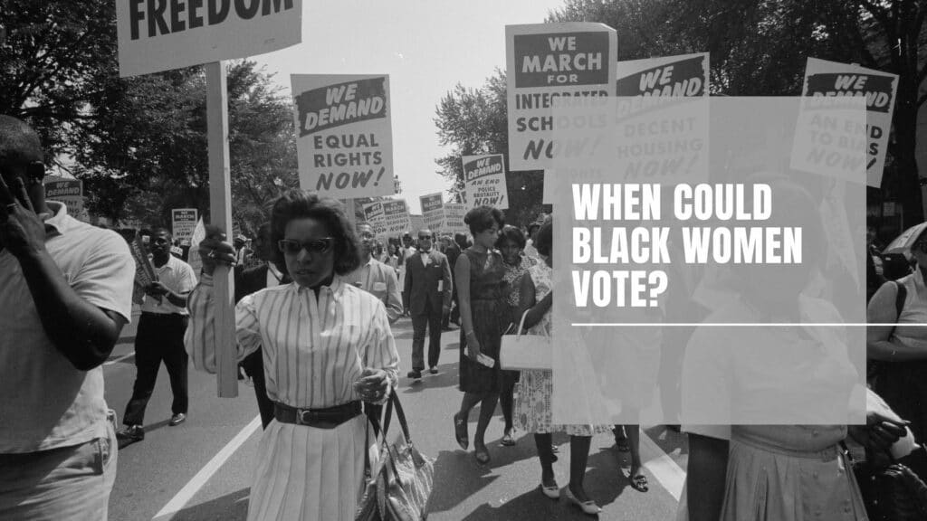 Black women protesting