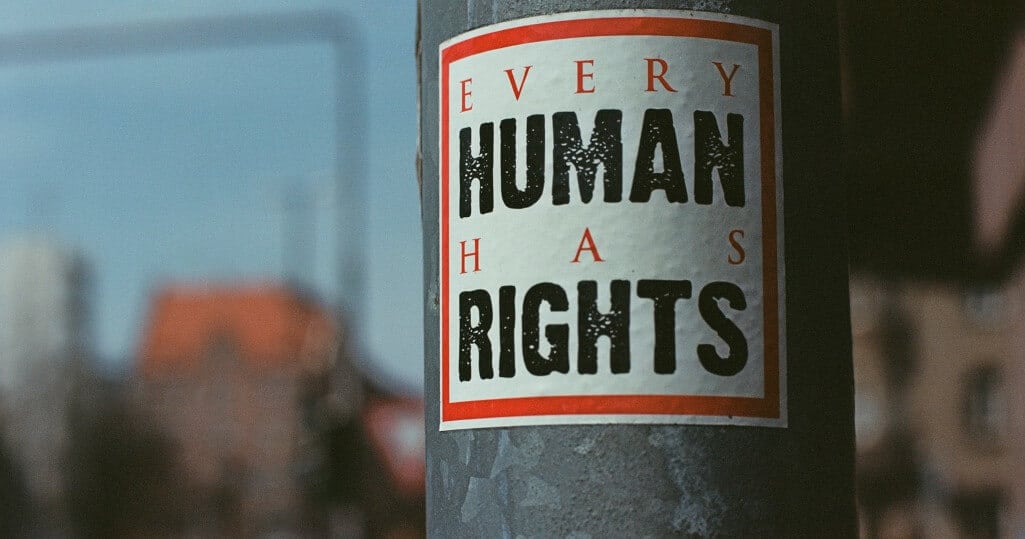 Human rights sticker