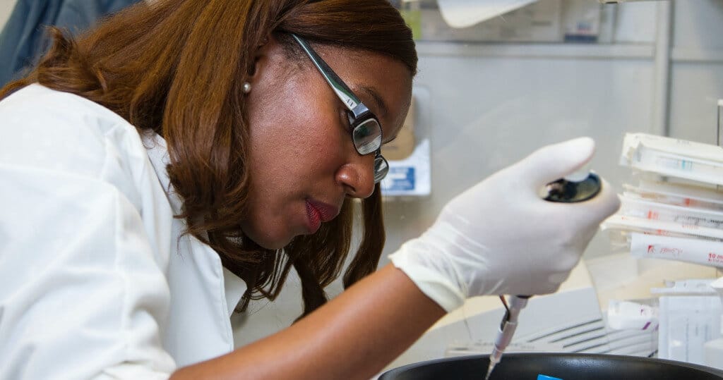 Scientist in lab