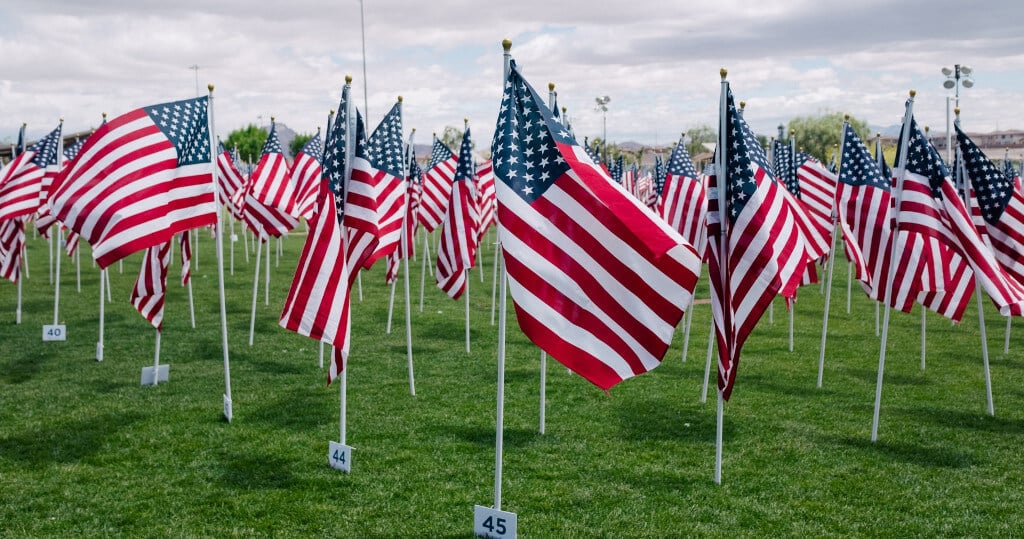 United States flags