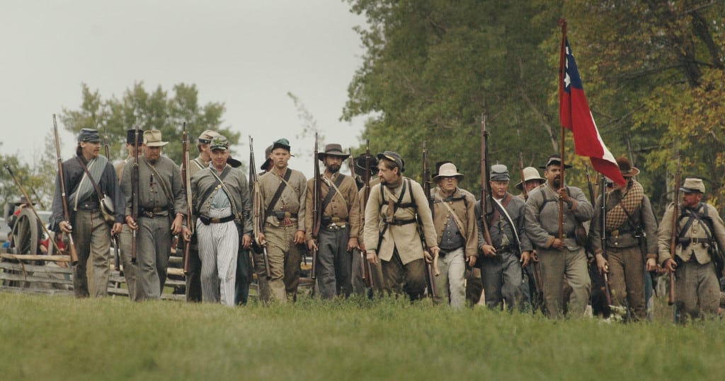 Confederate troops