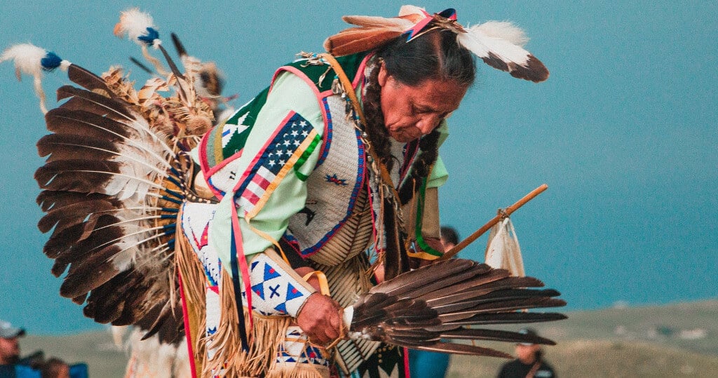 Lakota Native American man at Pow Wow