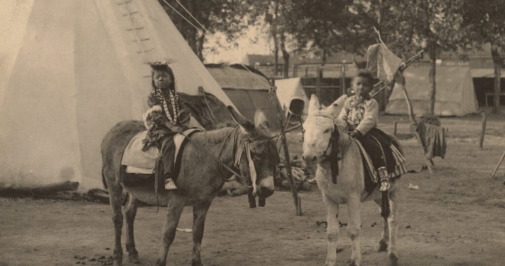 Two Native American girls