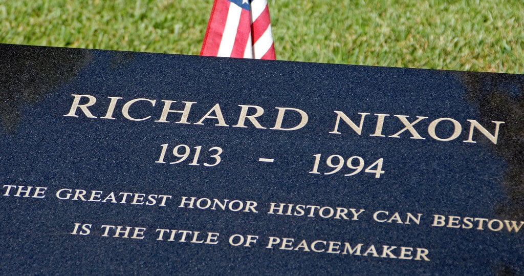 Nixon headstone