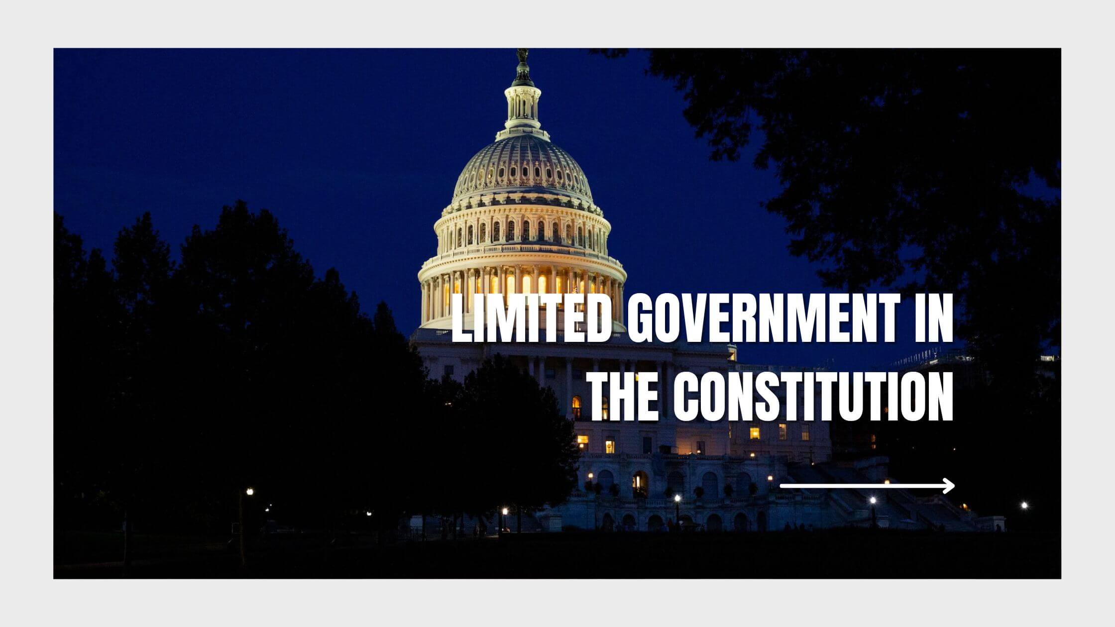 Limited Government In The Constitution Federalism Kept In Check