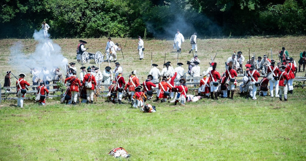 British Army in battle