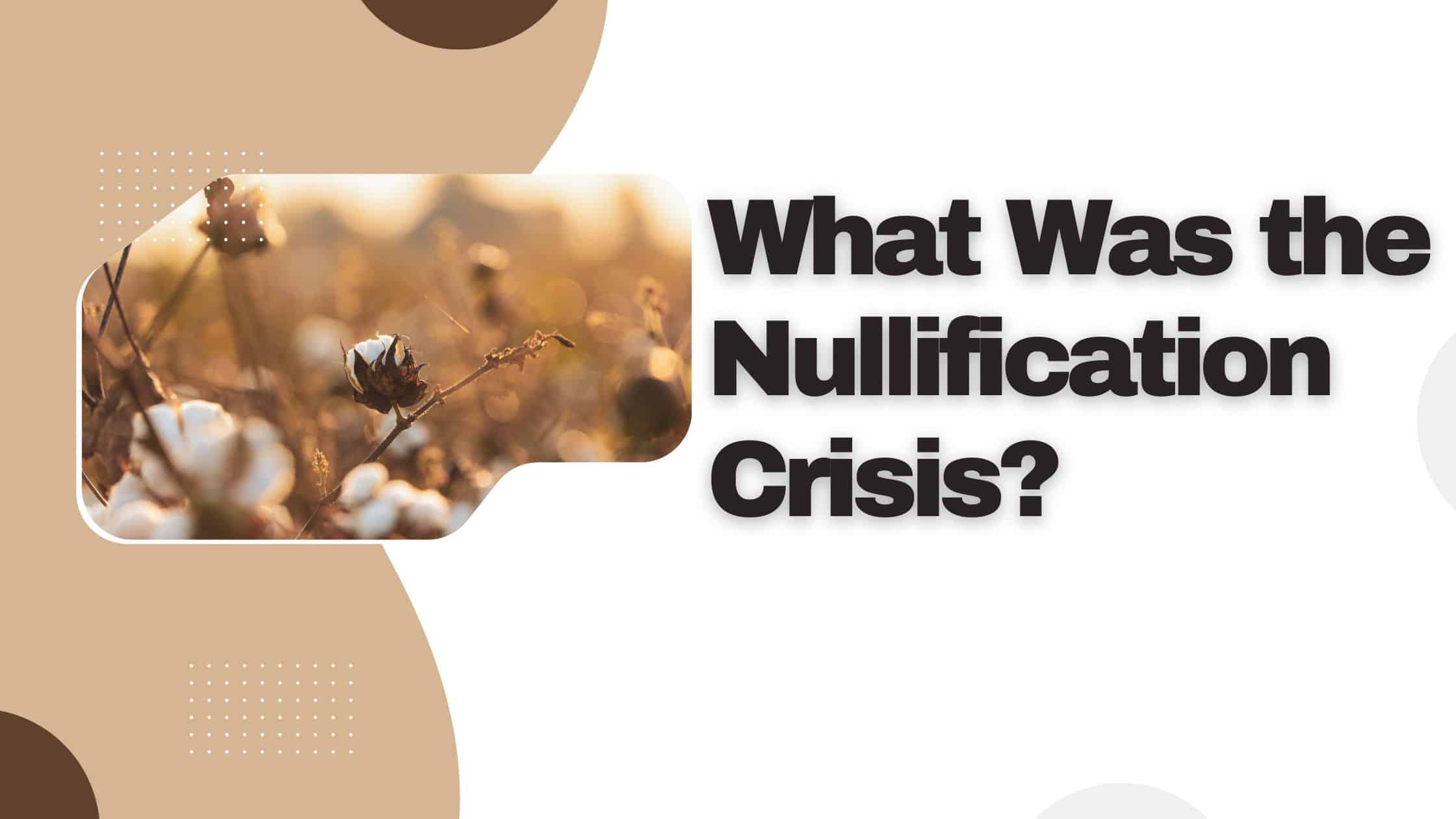 What Tariff Caused The Nullification Crisis