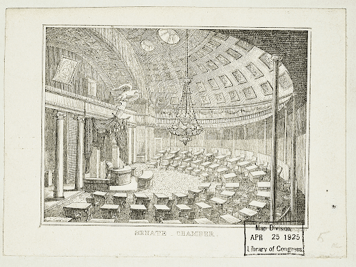 Artist's rendition of the Senate Chamber