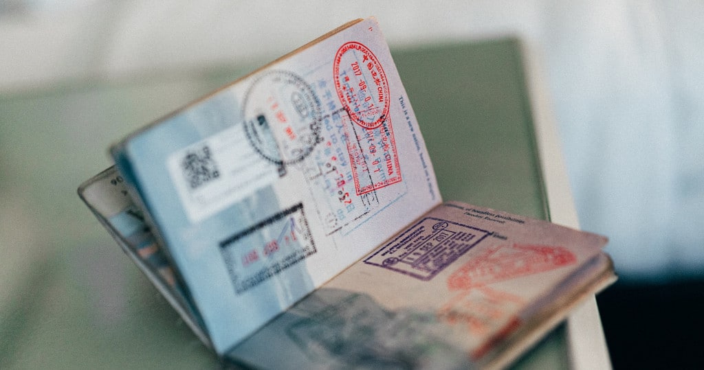 passport visa page