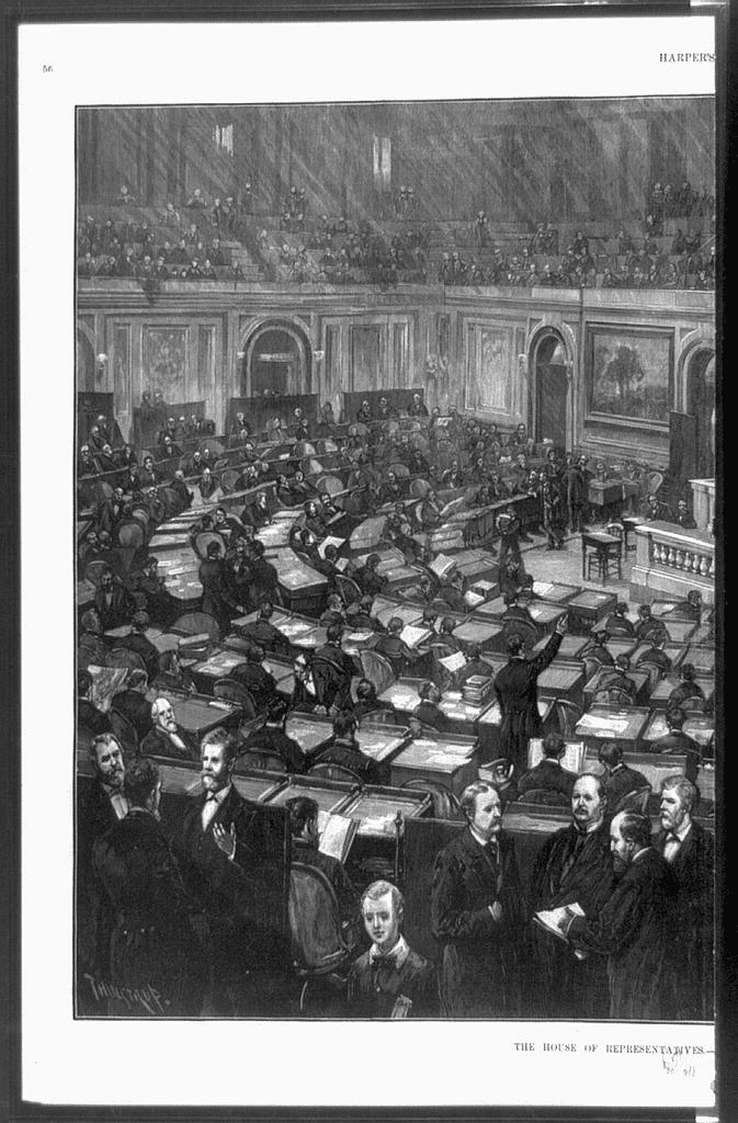 Drawing of House of Representatives