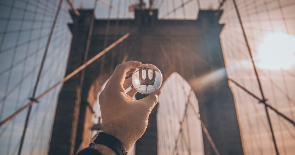 man on bridge