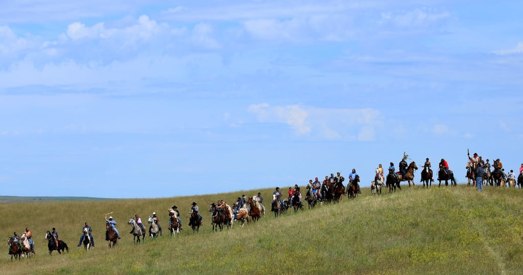Native American horse riders