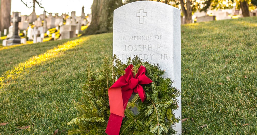 gravestone of Joseph Kennedy Jr.