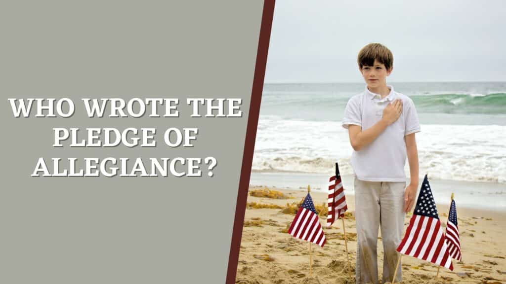 Boy making Pledge of Allegiance