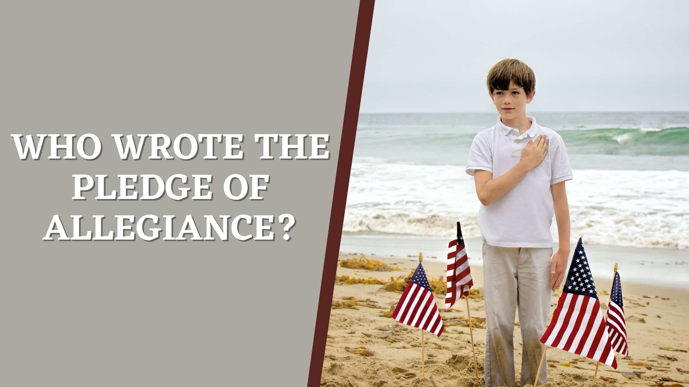 Boy making Pledge of Allegiance