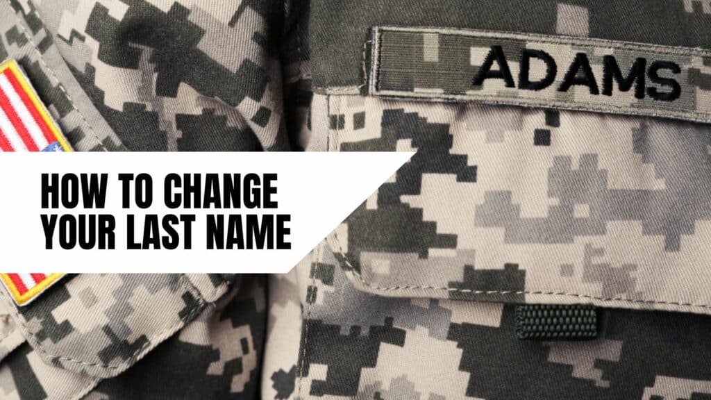 Last name of army uniform