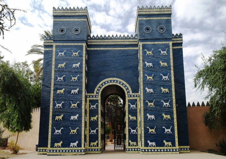 Ishtar gates in Babylon