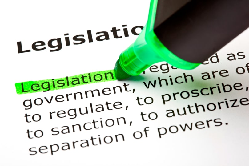 The word "Legislation" highlighted in green