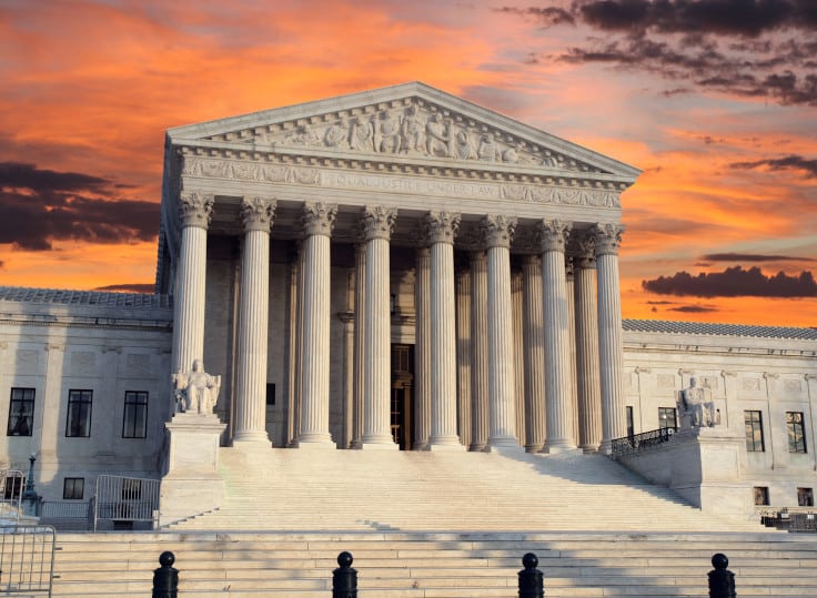 Supreme Court at sunrise