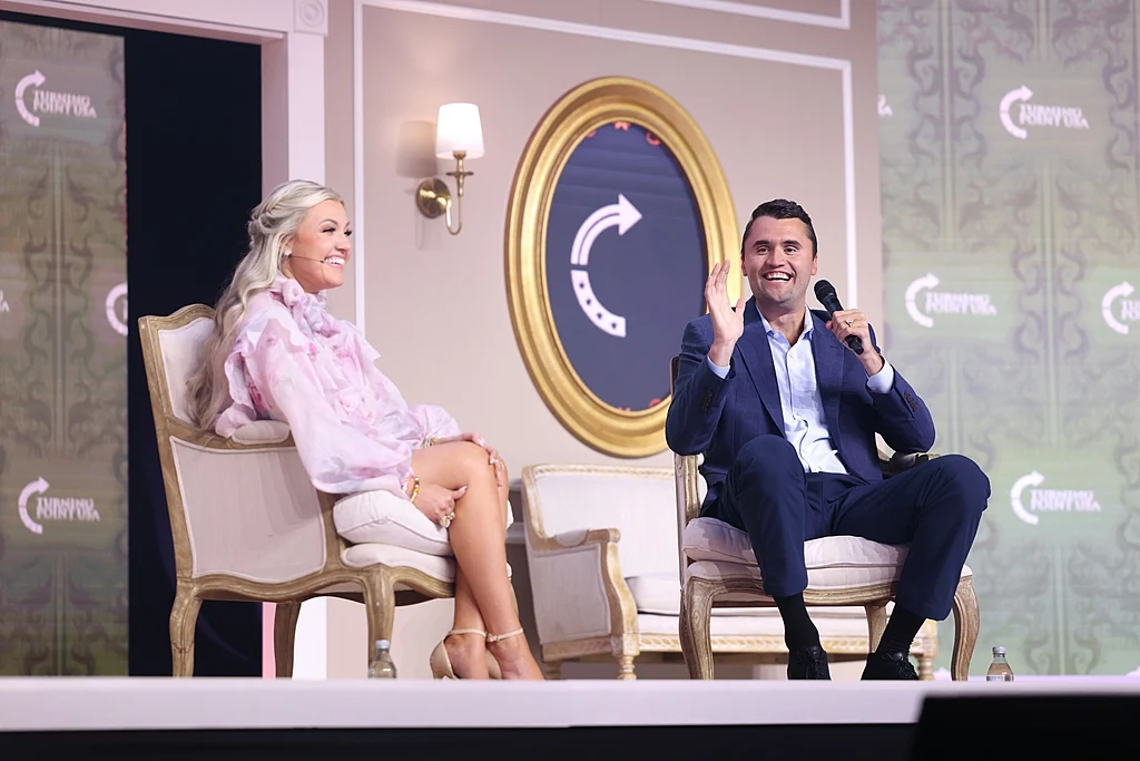 Charlie Kirk with wife.